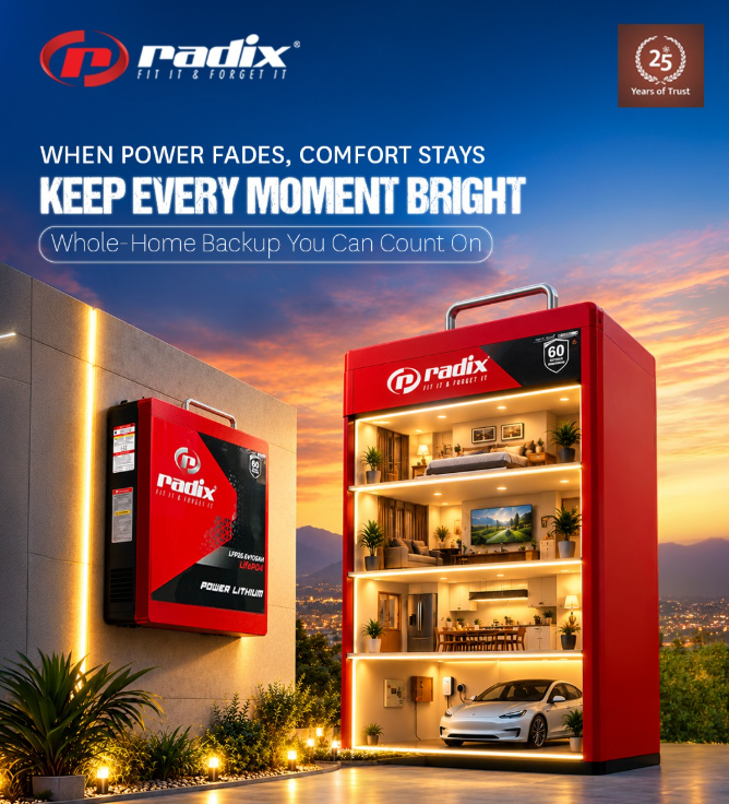  Radix Battery – Your Partner for Smarter and Reliable Power Backup