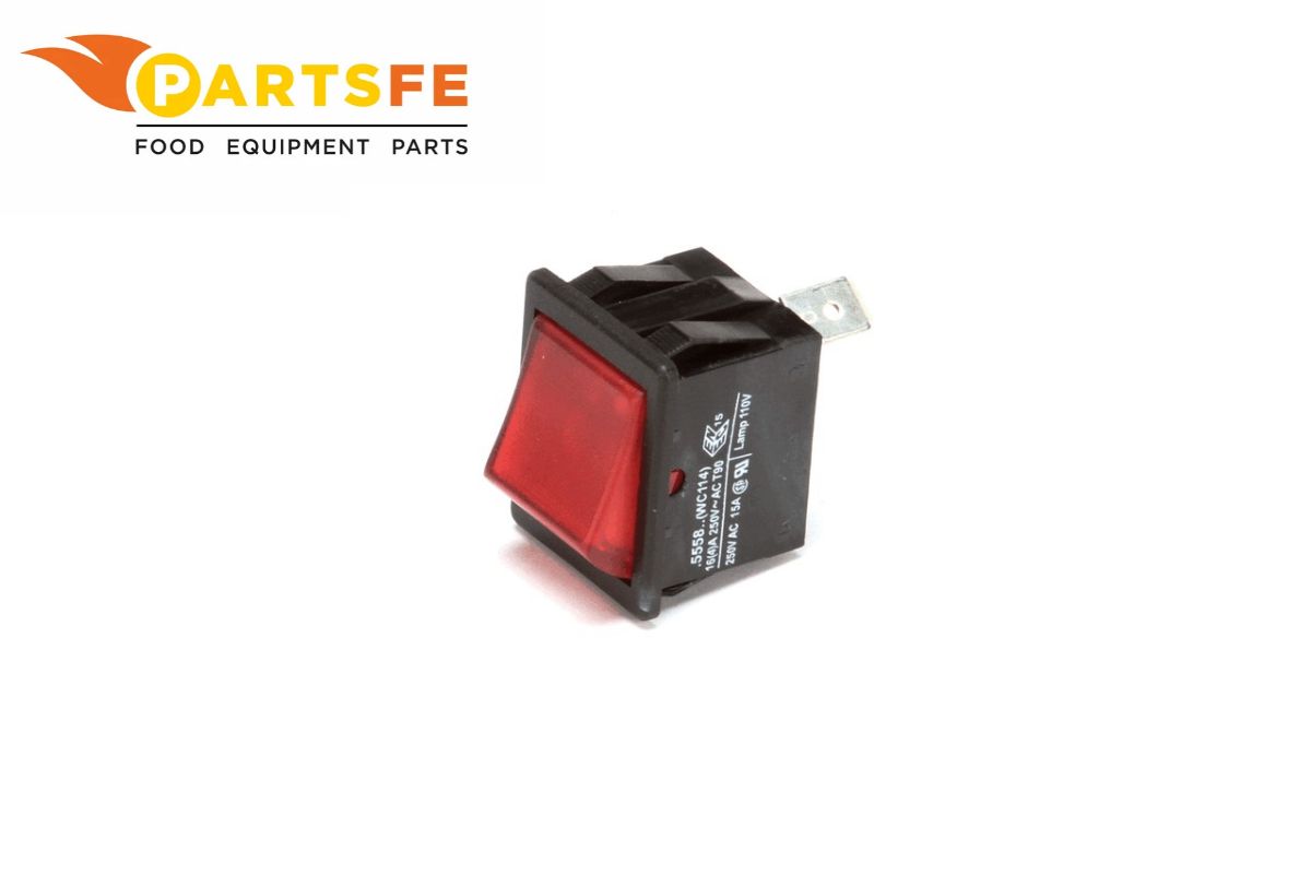 Curtis WC-114R Rocker Switch SPST 15/16" X 1-1/8"