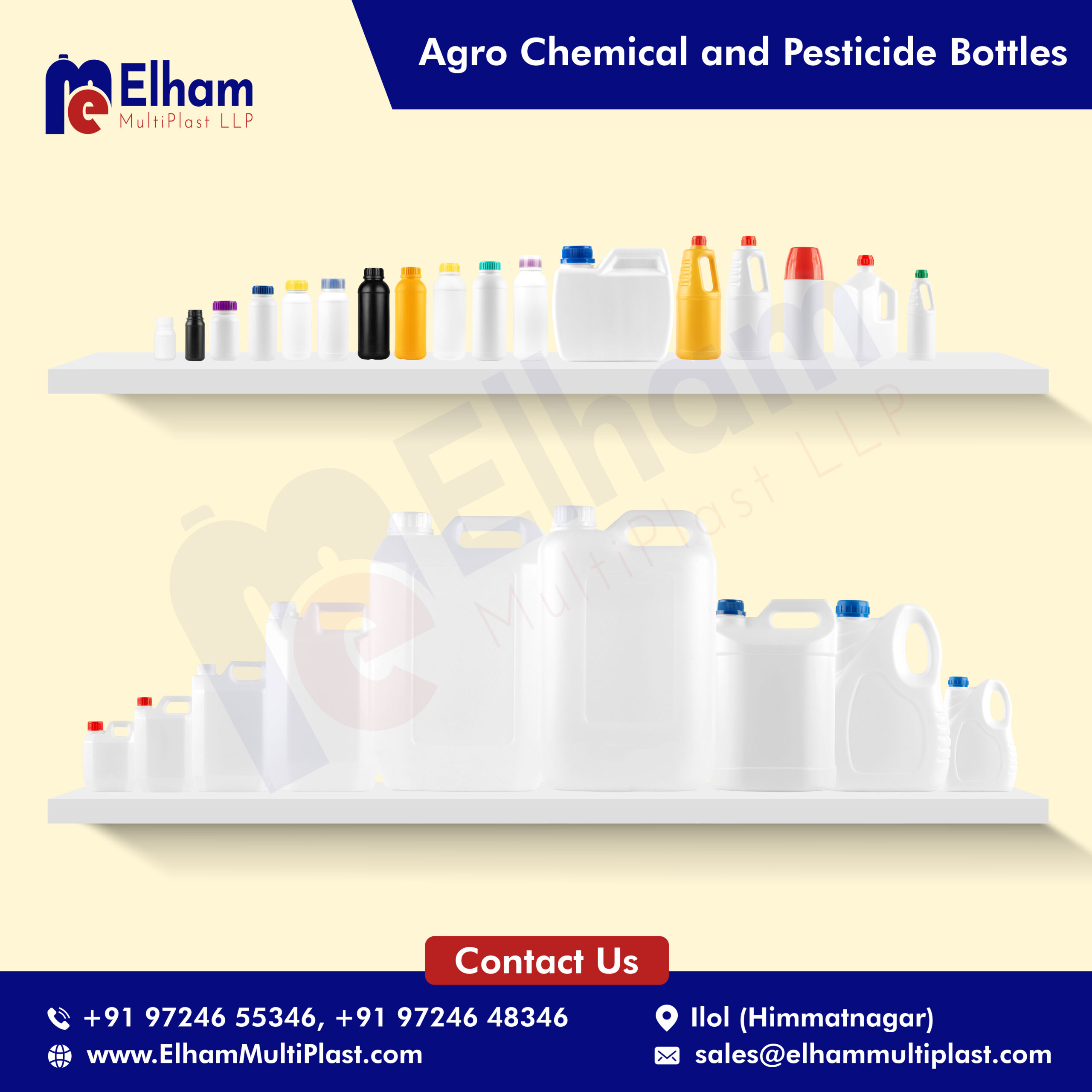  Agrochemical & Pesticide Bottle Manufacturer | Elham MultiPlast LLP
