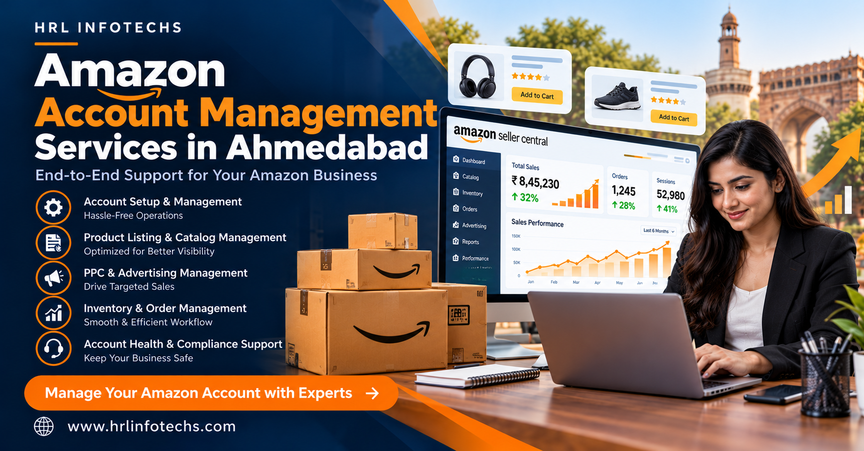  Amazon Account Management Services in Ahmedabad | HRL