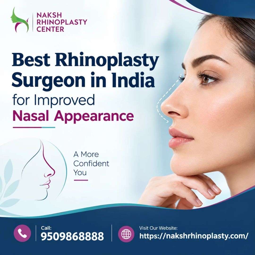  Best Rhinoplasty Surgeon in India for Improved Nasal Appearance