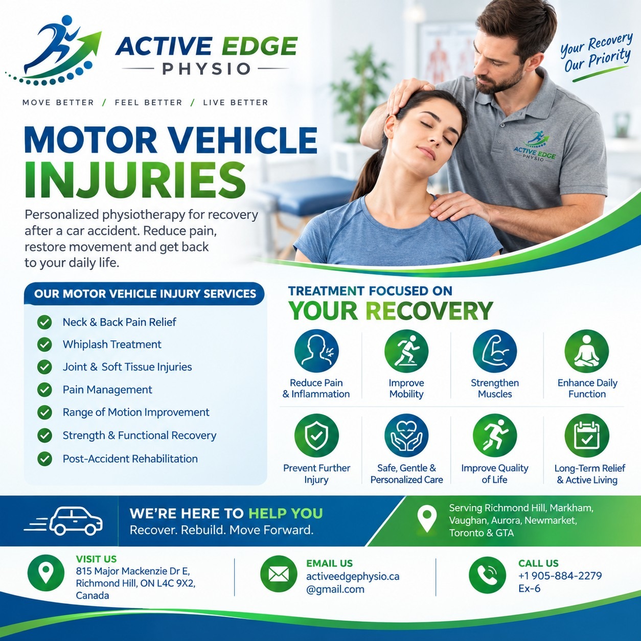  Recover From Motor Vehicle Injuries With Active Edge Physio