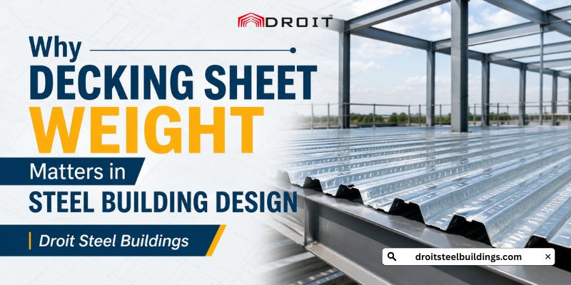  Why Decking Sheet Weight Matters in Steel Building Design | Droit Steel Buildings