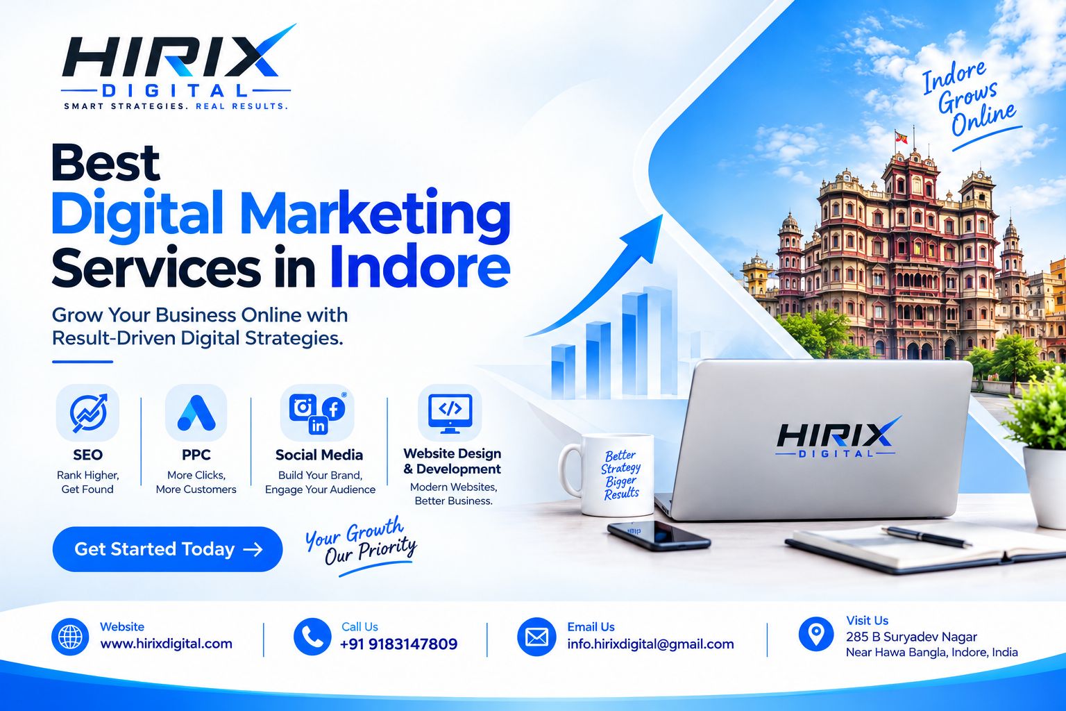  Best Digital Marketing Services in Indore | Hirix Digital
