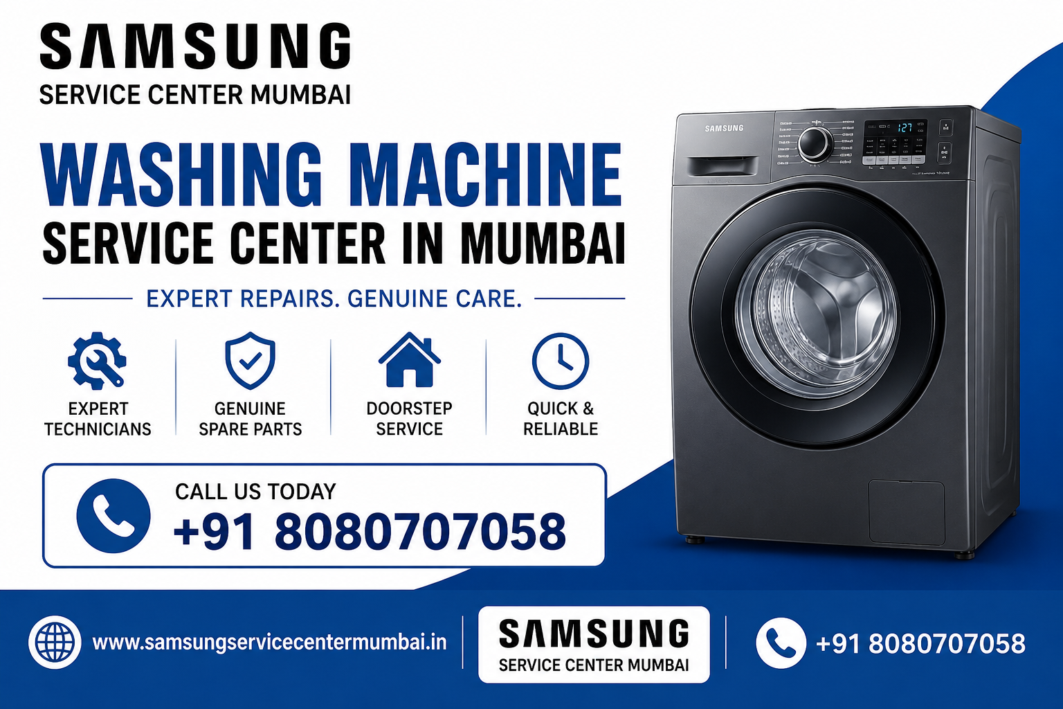  Samsung Washing Machine Service Center in Kharghar | call +91 8080707058.