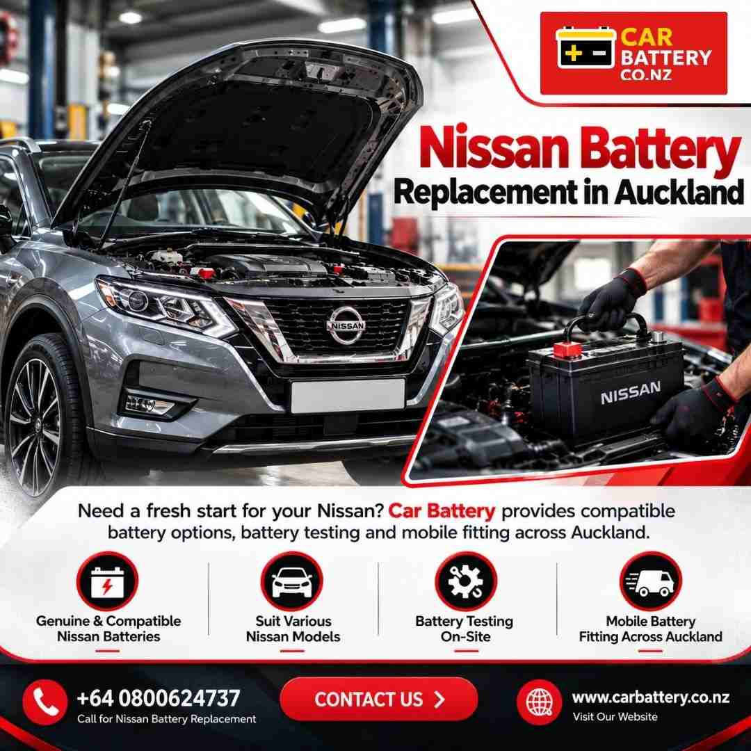  Nissan Battery Replacement in Auckland | Car Battery