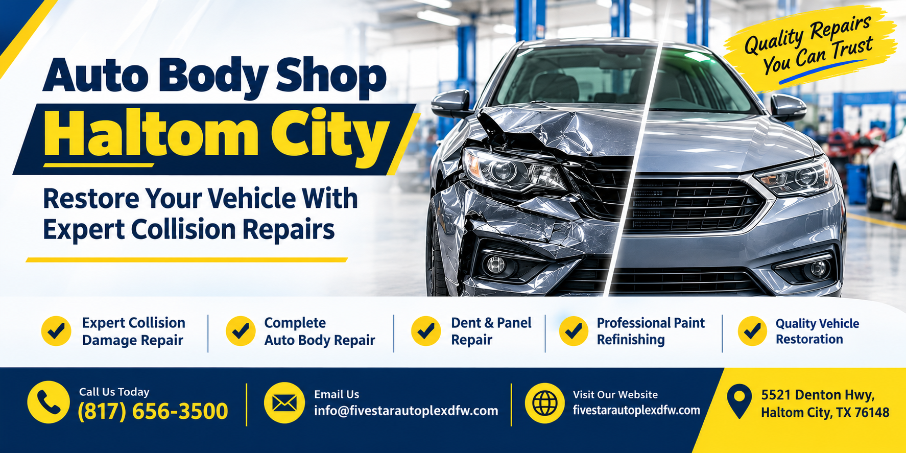  Dependable Collision Damage Restoration for Modern Vehicles