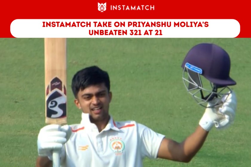  Priyanshu Moliya's Unbeaten 321 Breaks a 79-Year Record – Win Awards Following His Rise with Instamatch
