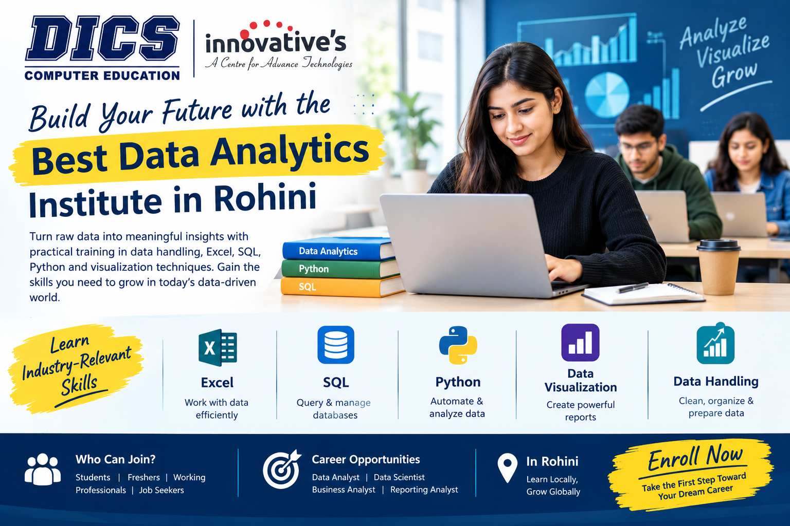  Build Your Future with the Best Data Analytics Institute in Rohini