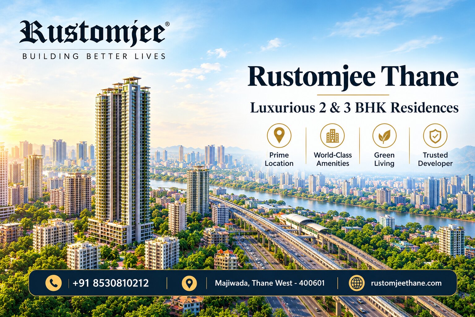  Rustomjee Thane - Luxurious 2 & 3 BHK Residences