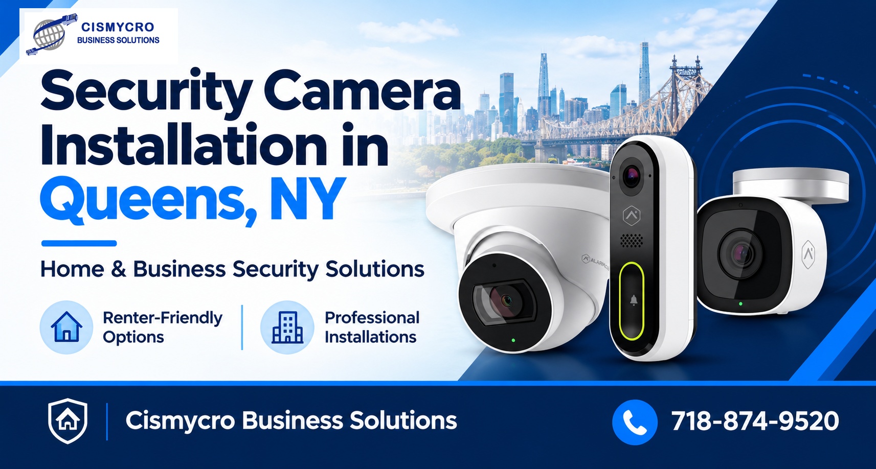  Security Camera Installation in Queens, NY – Cismycro Business Solutions