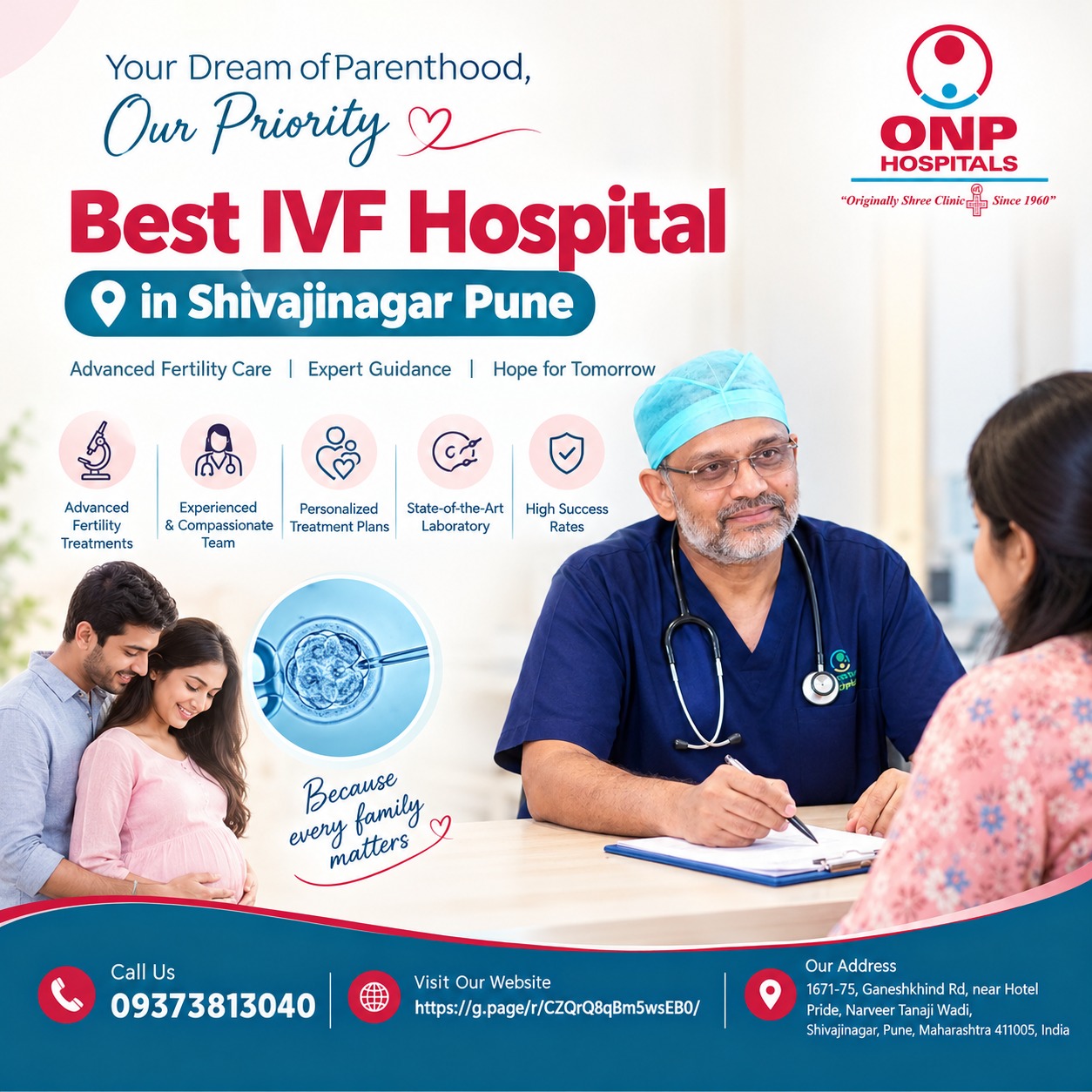  Best IVF Hospital in Shivajinagar Pune | Gynecologist in Shivajinagar - Dr. Avinash Phadnis | ONP Hospitals