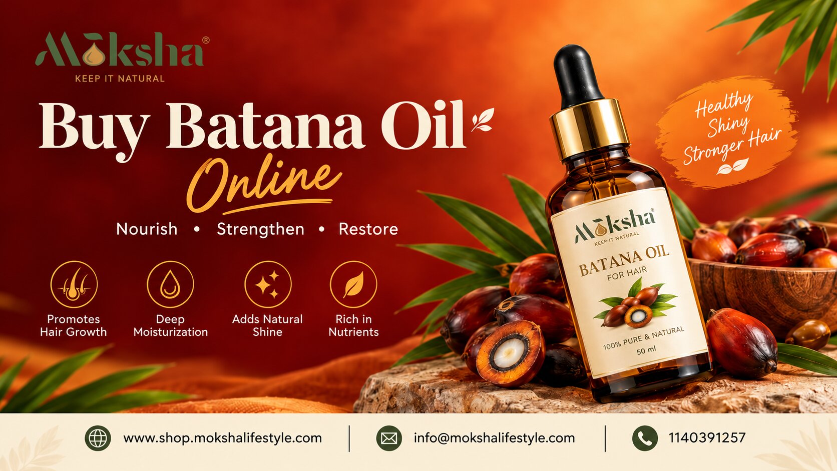  Buy Pure Batana Oil Online in India | Moksha Lifestyle