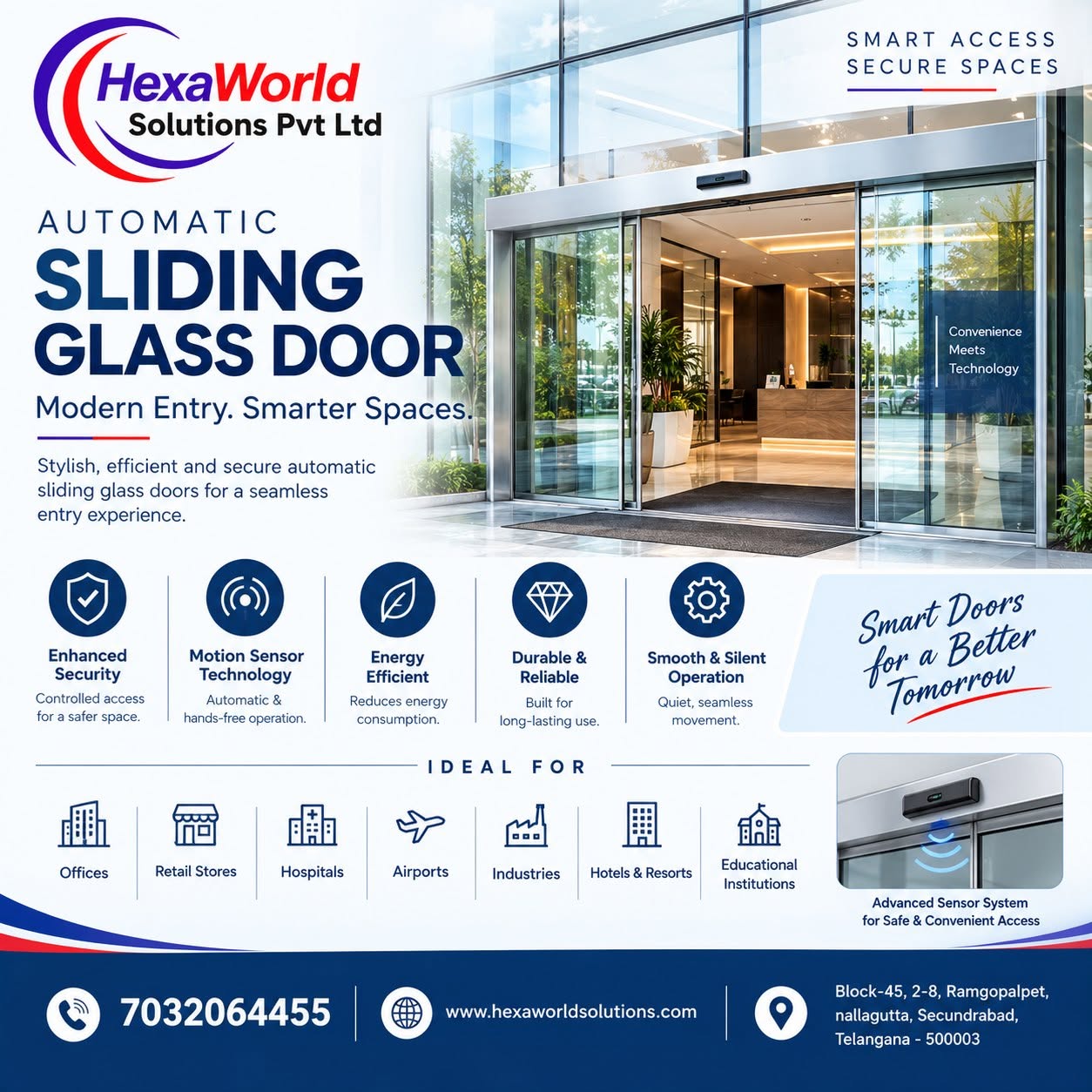  Premium Automatic Doors & Modern Sliding Gate Installation