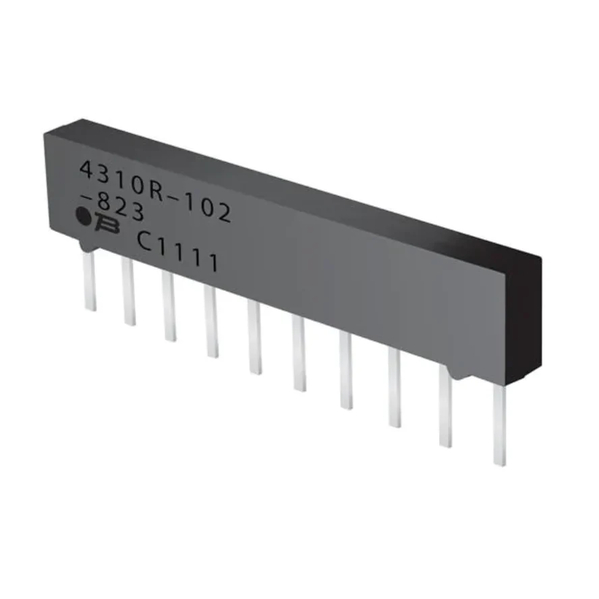  Bourns 4310R-101-222 Resistor Array 2.2K 10-Pin SIP