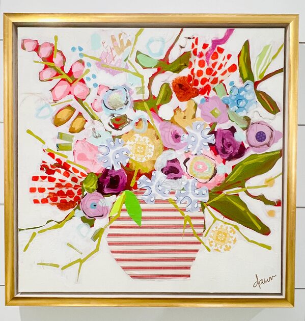  Fruit Stripe Bouquet | Original Painting & Gallery Wall Art