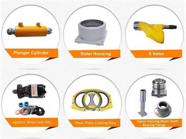  Concrete pumping equipment and parts