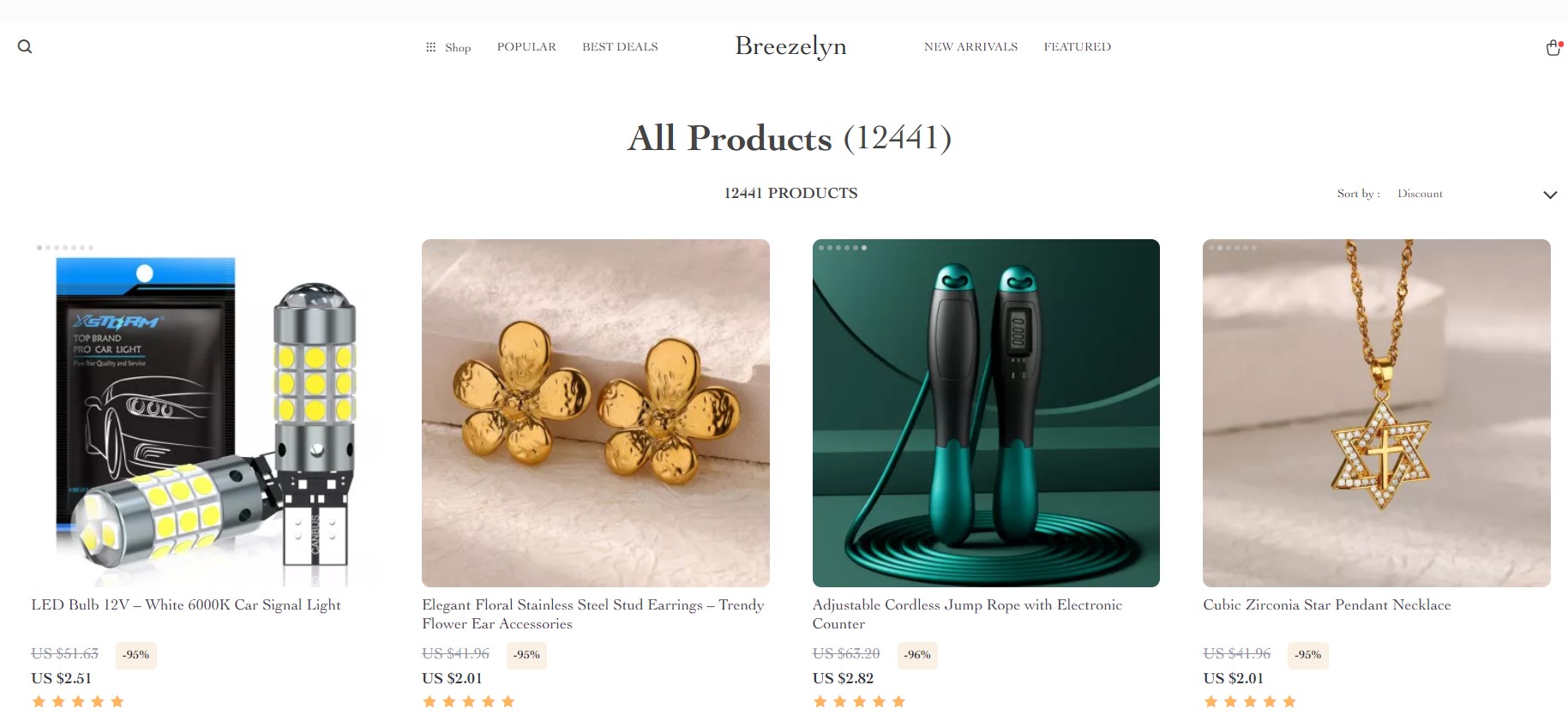  breezelyn.com get 10% OFF on all products!