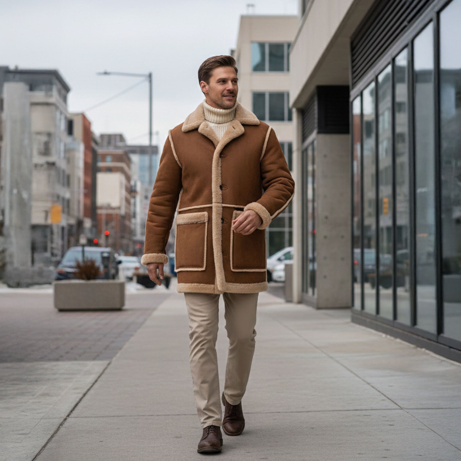  Give Him Something Special with a Shearling Coat for Men