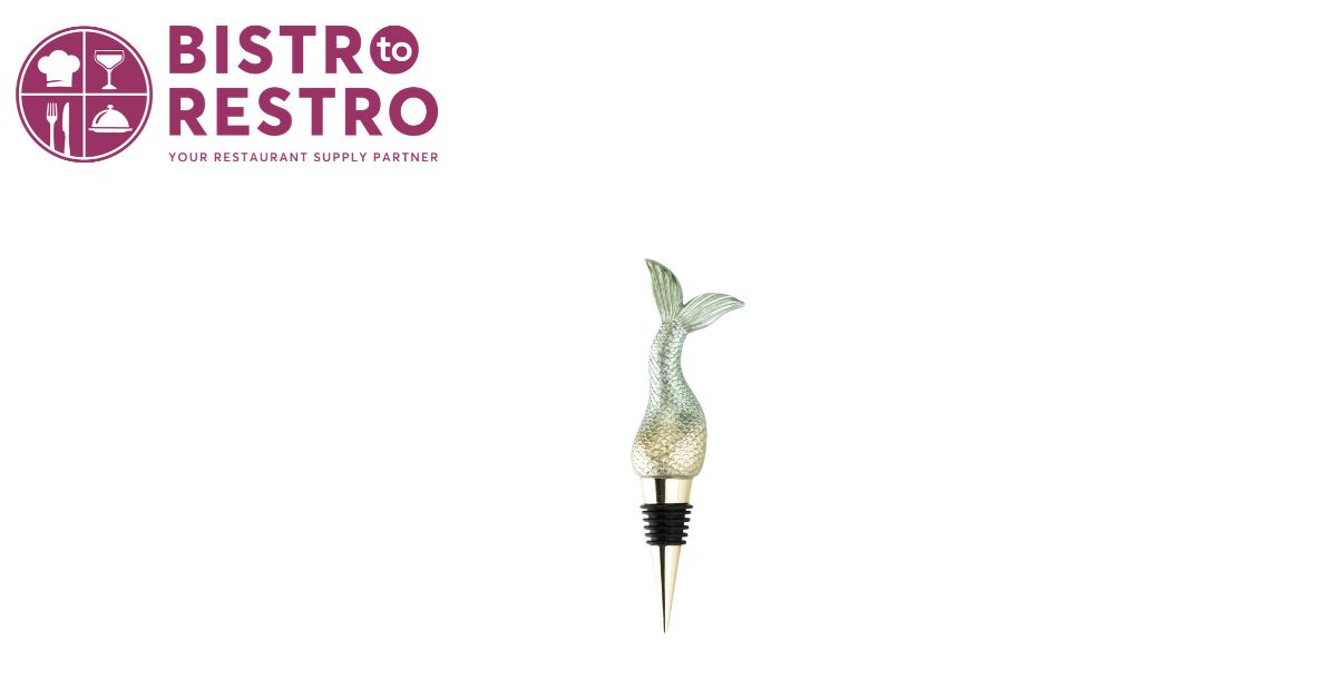  Blush Siren Mermaid Tail Wine Bottle Stopper with Silicone Seal