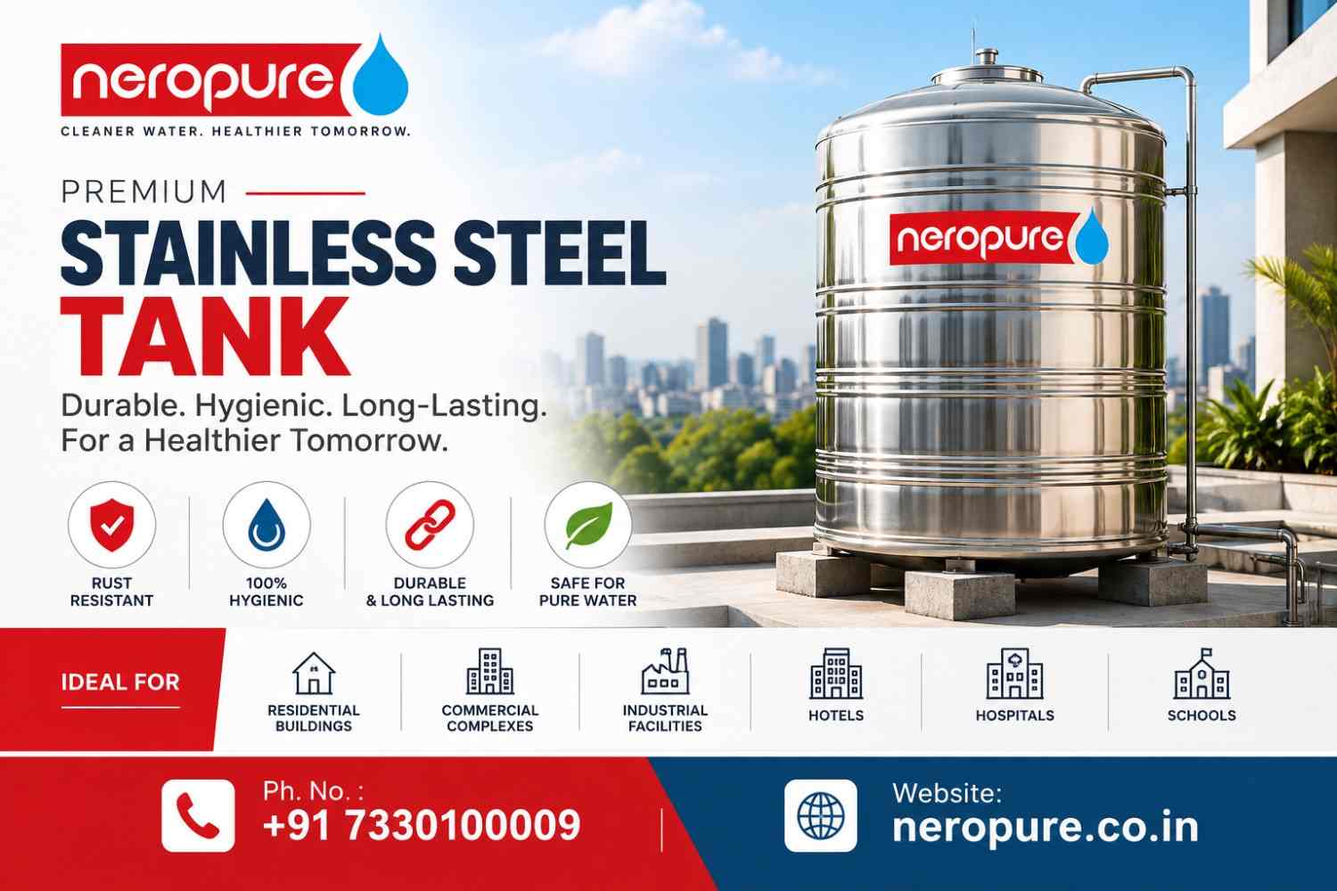  Stainless Steel Tank - Neropure