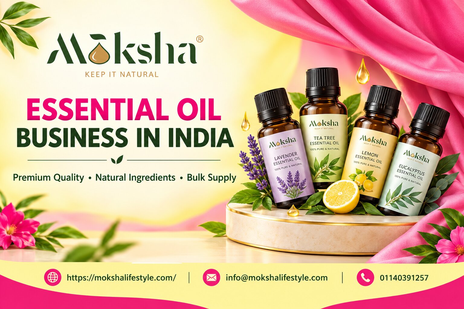  Start Your Essential Oil Business in India | Moksha Lifestyle