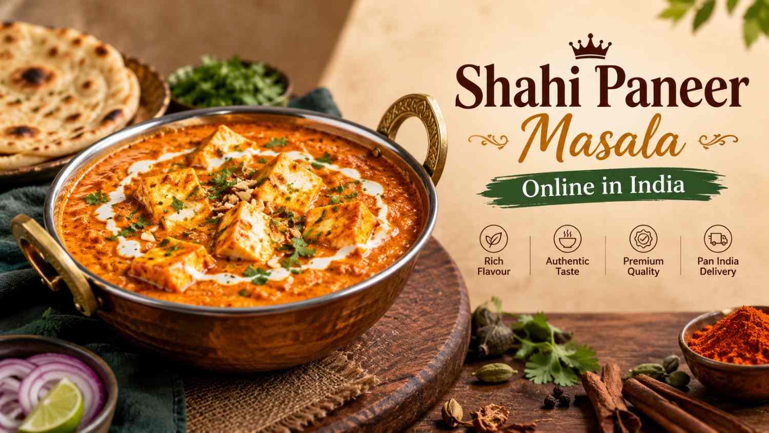  Order shahi paneer masala online in India