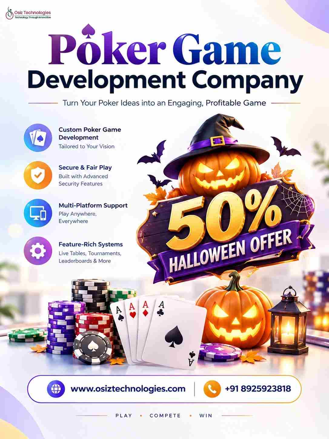 Shuffle Your Way to a Standout Poker Game - Save 50% This Halloween!