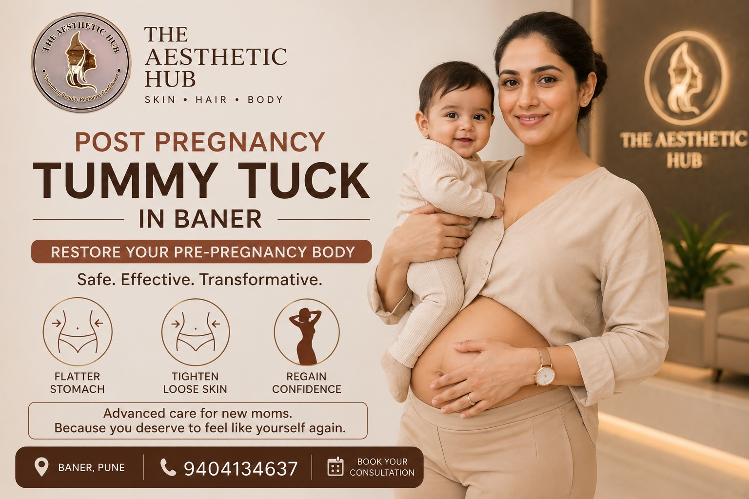  Post Pregnancy Tummy Tuck In Baner - The Aesthetic Hub
