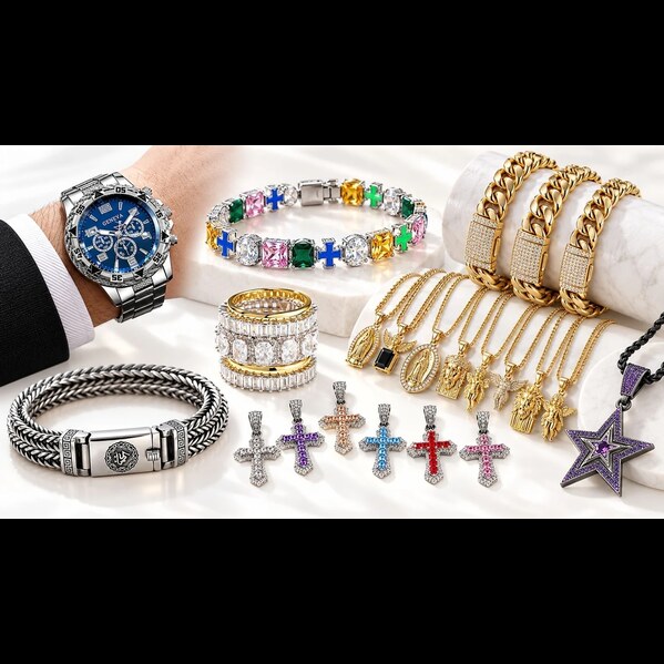  Affordable Men's Jewelry | Gold Bracelets, Chains & Pendants – Cosmos Market Place