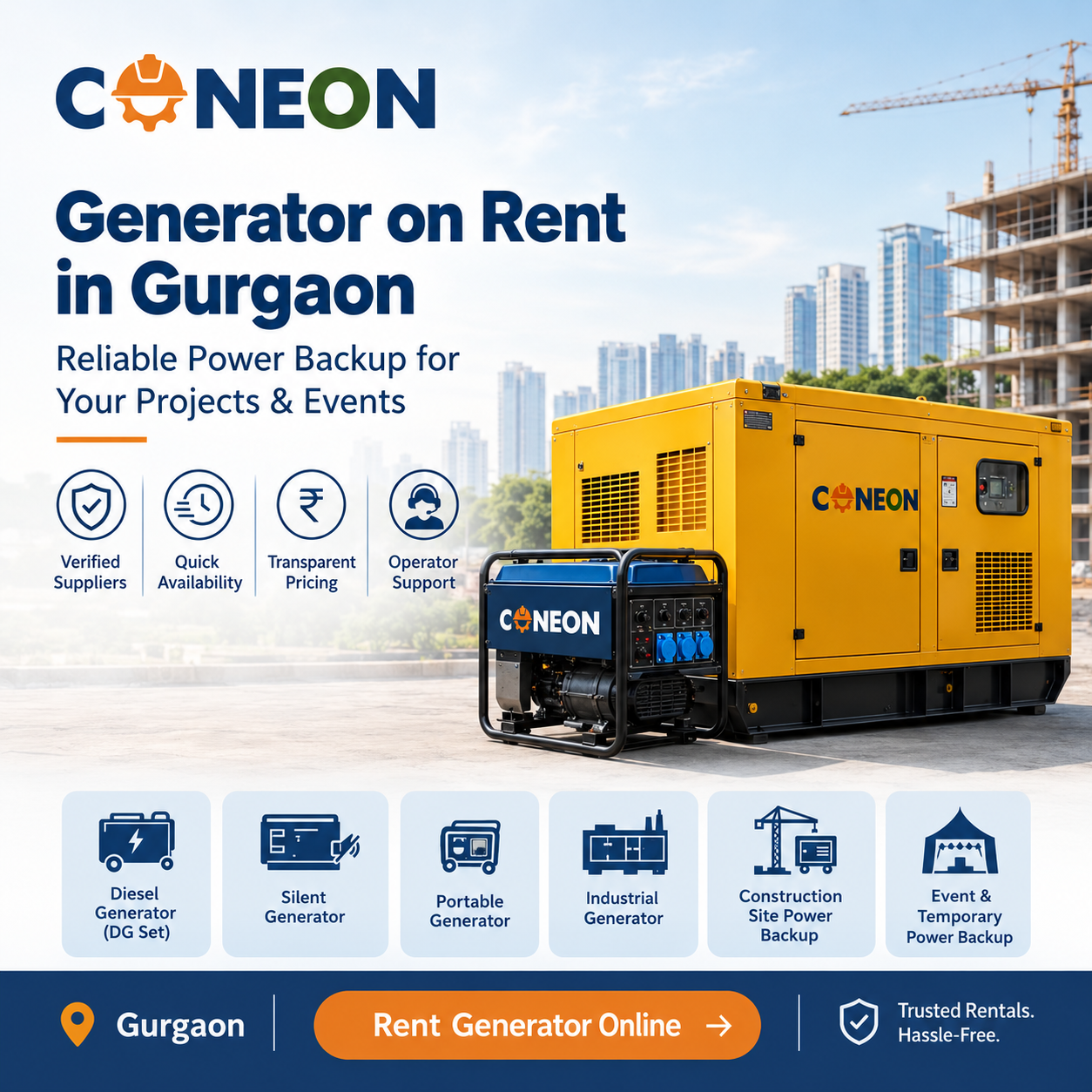  Power Backup Rental Gurgaon | Verified Suppliers