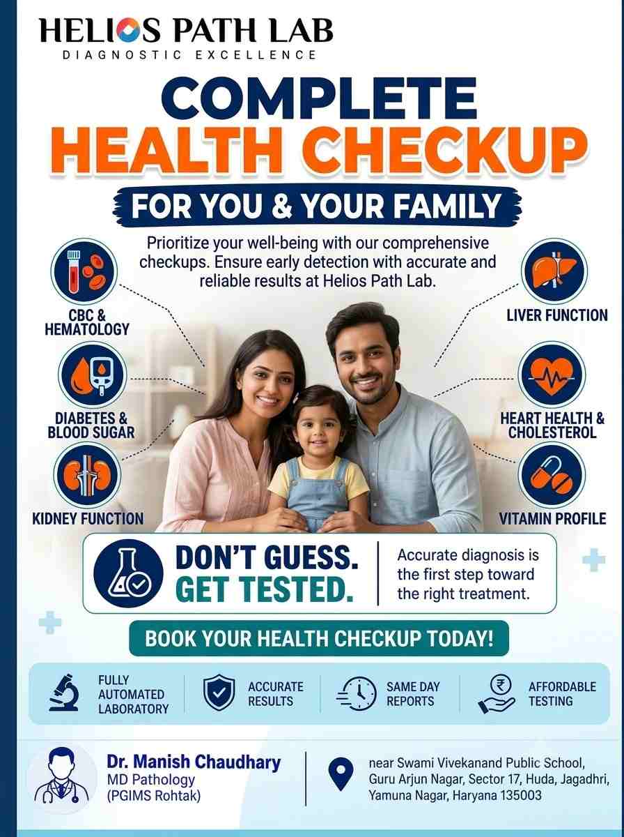  Complete Health Checkup Yamunanagar for a Healthy and Better Life