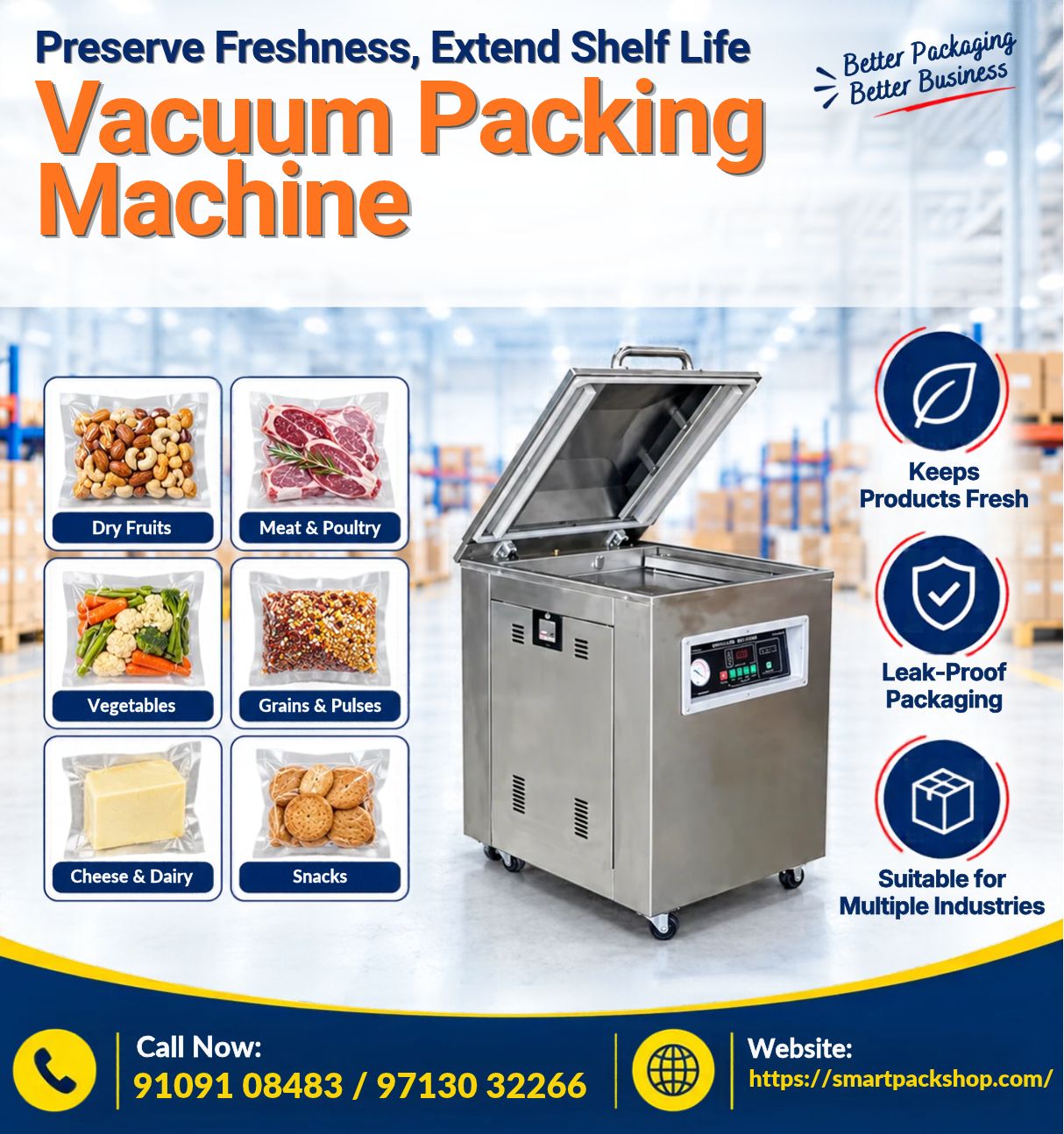  Vacuum Packing Machine | Smart Packaging Systems